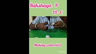 RANI RAKSHAYA  GRADE 6C  BRING FROM HOME – COTTON BIRD  ACHARIYA VILLIANUR [upl. by Vas]