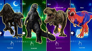 🦖 Indoraptor vs Godzilla vs Jurassic World vs TRex Spider Man  Coffin Dance 🪩 [upl. by Teak]