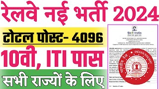 RRC NR Recruitment 2024 10th  ITI Vacancy [upl. by Notslah324]