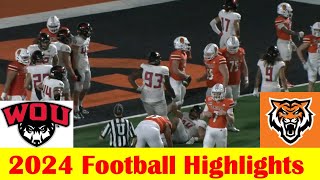 Western Oregon vs Idaho State Football Game Highlights 9 7 2024 [upl. by Aleras]