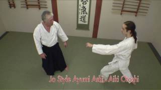 Aiki Otoshi from jodan tsuki Izumi Sensei  aikido [upl. by Tupler]