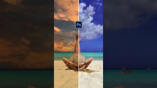 Instant Sky Replacement in Photoshop 🌅✨  Quick Photoshop Tip shorts lwomtutorials [upl. by Marjy806]