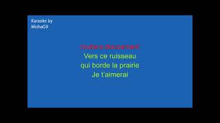 Plaisir damour  Nana Mouskouri  KARAOKÉ Ton Eb [upl. by Nnylrebma]