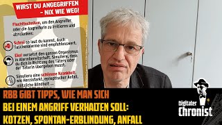 RBB gibt Tipps wie man sich bei einem Angriff verhalten soll Kotzen SpontanErblindung Anfall [upl. by Harberd]