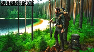 Day 1 Wilderness Survival  Subsistence Gameplay [upl. by Atikihc854]