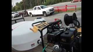 Dewalt 4200 PSI Honda Pressure Washer Trailer Package BE 1200w Generator Hose Reel Tank amp Blower [upl. by Aliuqa]