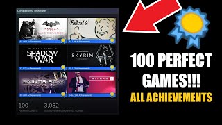 My 100 PERFECT STEAM GAMES 100 ALL ACHIEVEMENTS [upl. by Akirrehs]