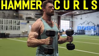 How To Perform HAMMER CURLS  Biceps Exercise Tutorial [upl. by Dniren510]