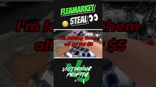 BUYING Off White shoes for 5 at the Fleamarket 👀😳 shorts sneakers fleamarket reselling [upl. by Atirres]