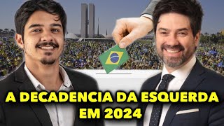 Decadência da esquerda Eleições 2024 ao vivo [upl. by Alrahc]