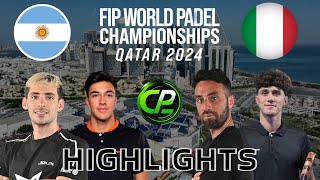 LIBAAK amp STUPA VS SINICROPI amp GRAZIOTTI  GROUPS  FIP WORLD PADEL CHAMPIONSHIPS 2024  HIGHLIGHTS [upl. by Jovitta]