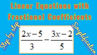 How to Expand and Simplify Linear Equations with Fractional Coefficientspart 2 Pages by Aapi [upl. by Mercado]