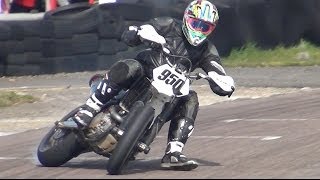 BRITISH SUPERMOTO OPEN ELITE CHAMPIONSHIP 2014 R1  LYDD [upl. by Leandra]