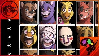 FNAFNG  Ultimate Custom Night  SPEEDPAINT [upl. by Novello]