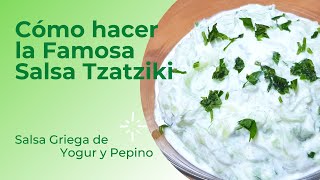 SALSA GRIEGA DE YOGUR Y PEPINO shorts Salsa Tzatziki 005 [upl. by Ahsiki]