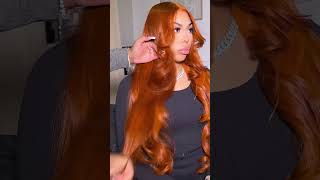 Since fall is approaching  Let’s start it off early 🧡🍂🍁 wiginstall hairstyle [upl. by Pelpel]