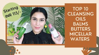 10 BEST MAKEUPREMOVERSCLEANSING OILSBALMSCREAMS IN INDIA  Chetali Chadha [upl. by Herminia]