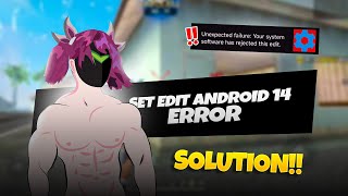 Easiest solution to set edit android 14 problem ⚙️✅ [upl. by Eta]