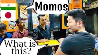 Japanese Eating Momos in Mumbai   Indian Street Food  मैंने मोमो खाया [upl. by Noteloc]