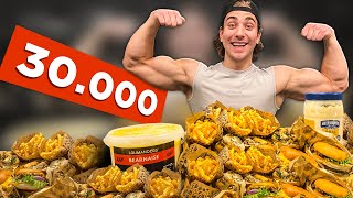 30000 CALORIE CHALLENGE AT 20 YEARS OLD [upl. by Aicined]