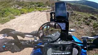 Aprilia Tuareg 660 test custodia in spugna antivento Gopro con sorpresa [upl. by Milks396]