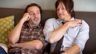 Andrew Lincoln amp Norman Reedus talk about The Walking Dead Part 1 [upl. by Belmonte764]