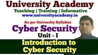 CS1 Cyber Security Tutorial Cyber Attack What is Cyber Secirityneed of CS History of CS [upl. by Acimad876]