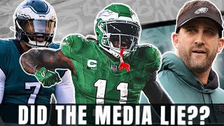 Nick Sirianni Vindicated by AJ Brown 👀 Media Trying to Destroy Eagles Locker Room  Injury News [upl. by Ebby]