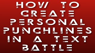 How to Create Personal Punchlines [upl. by Namurt]