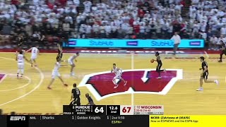 Purdue vs Wisconsin CRAZY Ending  2022 College Basketball [upl. by Kiker393]