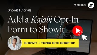 How to Add a Kajabi OptIn Form to Showit EASY [upl. by Arrac]