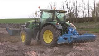 Power Harrowing with John Deere amp Lemken [upl. by Tugman]