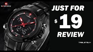 REVIEW Naviforce Multifunctional Digital Man Watch 30m Water resistant Made in CHINA [upl. by Carma400]