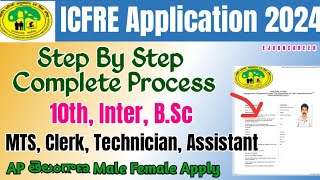 ICFRE IFGTB Apply Online 2024 TeluguICFRE MTS LDC Technician Technical Assistant Application 2024 [upl. by Ziul839]