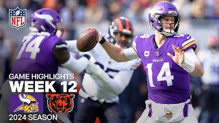 Minnesota Vikings vs Chicago Bears  2024 Week 12 Game Highlights [upl. by Oleic896]