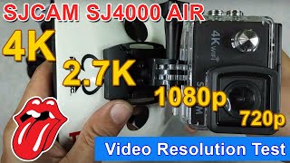 SJCAM SJ4000 AIR ON HELMET AND VIDEO RESOLUTION CHECK [upl. by Ahsiele]