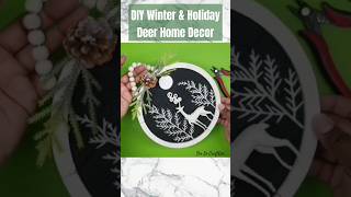 🎄Create This DIY Winter Deer Decor With Dollar Tree Items dollartreediy shesocraftdee shorts [upl. by Riggs]