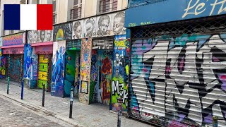 Rue Denoyez Paris 75020  Graffiti amp Street Art Scene [upl. by Barhos997]