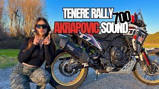 TENERE RALLY 700 AKRAPOVIC SOUND WITH DB KILLER AND WITHOUT [upl. by Ranie]