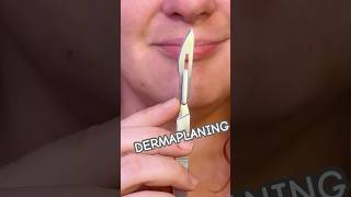 How to DERMAPLANE dermaplaning dermaplaningfacial glassskin glowingskin asmrvideo [upl. by Layton]