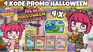 4 NEW PROMO CODE HALLOWEEN GRATIS DI AVATAR WORLD PAZU [upl. by Nilyaj]