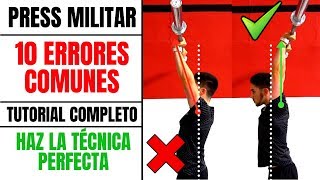 PRESS MILITAR con Barra 💥 10 Errores Comunes y Soluciones ✅ TUTORIAL COMPLETO [upl. by Eillit763]