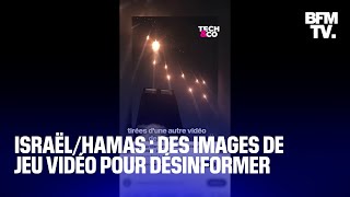 Guerre IsraëlHamas  des images de jeux vidéo utilisées pour désinformer [upl. by Baniez]