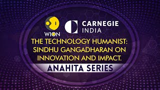 The Technology Humanist Sindhu Gangadharan On Innovation And Impact  Anahita series  WION [upl. by Filbert479]