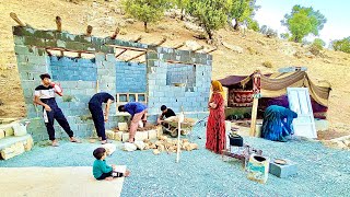 🪨🫕quotAmir and family Building Beautiful Stairs for Our New Home amp Taking the Goats to the Pasturequot🌳🐐 [upl. by Isdnyl]