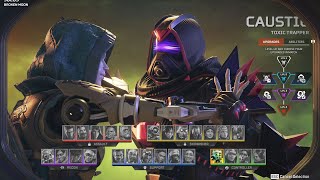 Caustic Venomous Void Skin Select Screen Animation  Apex Legends [upl. by Notgnirrab847]