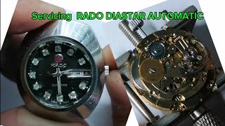 RADO DIASTAR AUTOMATIC  Servicing Rado Diastar Automatic [upl. by Nefets]