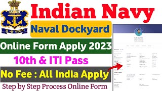 Navy Naval Dockyard Apprentice Online Form Apply 2023 🔥 How To Apply Indian Navy Apprentice 2023 [upl. by Pasahow]