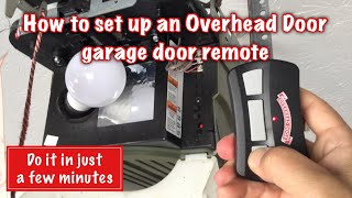 Dad Sets Up New Garage Door Remote Overhead Door [upl. by Birk]