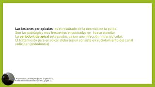 Diagnostico de lesiones periapicales pptx [upl. by Yerggoeg]